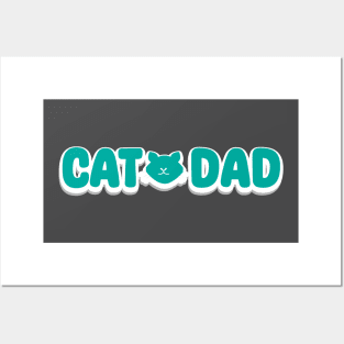 Cat Dad Posters and Art